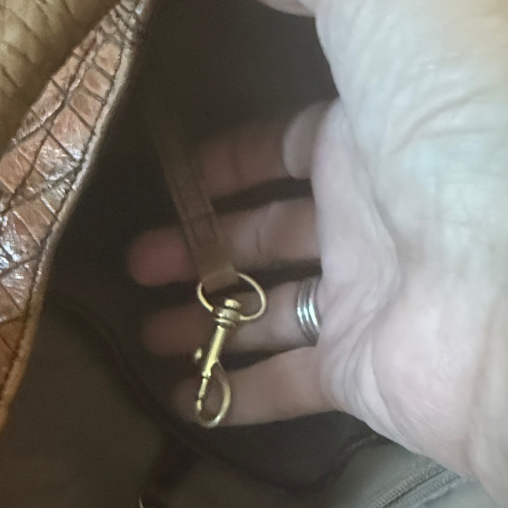 Brahmin Brown Crocodile like Embossed leather Bag - Picture 13 of 14